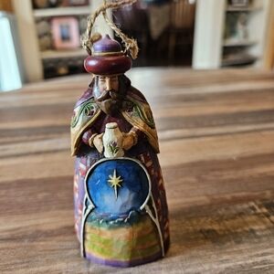 Jim Shore #4008790 Christmas Nativity Replacement 2007 W/O Box Ornament Wisemen